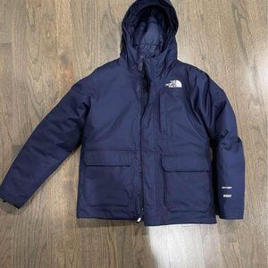 Girls North Face Parka Size Medium 10/12 Navy